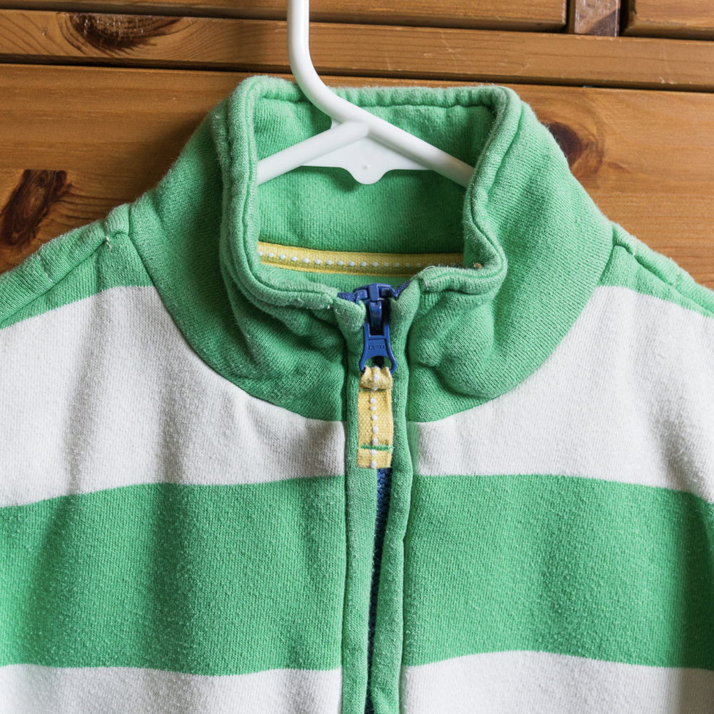 Mini Boden HalfZip Blue Colorbloc Sweater - 9/10Yr - Picture 3 of 6